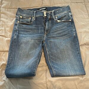 Cropped express jeans size 6